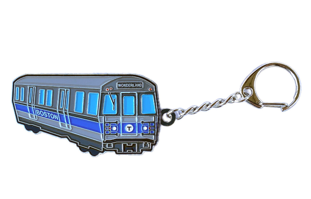 MBTA Blue Line Subway Car Key Chain