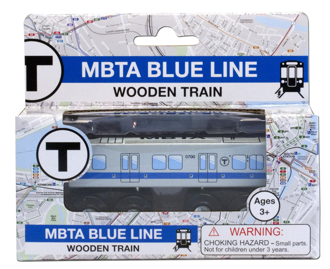 MBTA Blue Line Wooden Toy Train