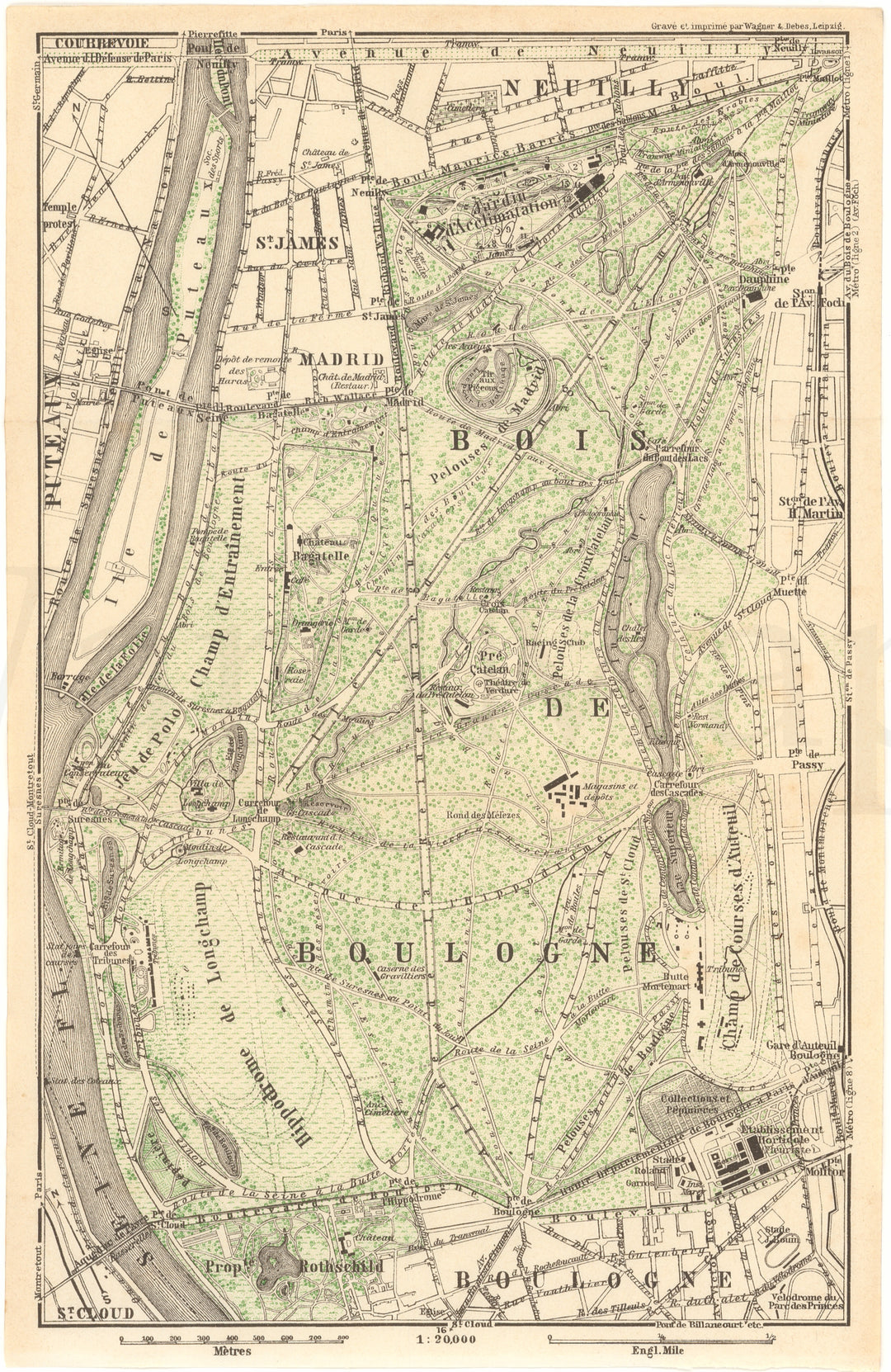 Paris, France 1937: Bois de Boulogne