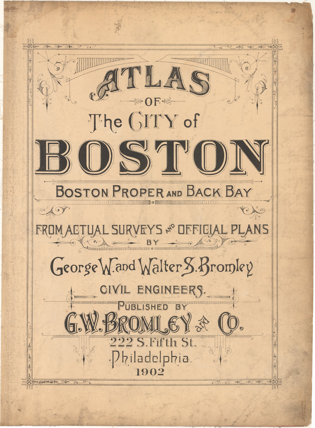 Boston, Massachusetts 1902 Title Page