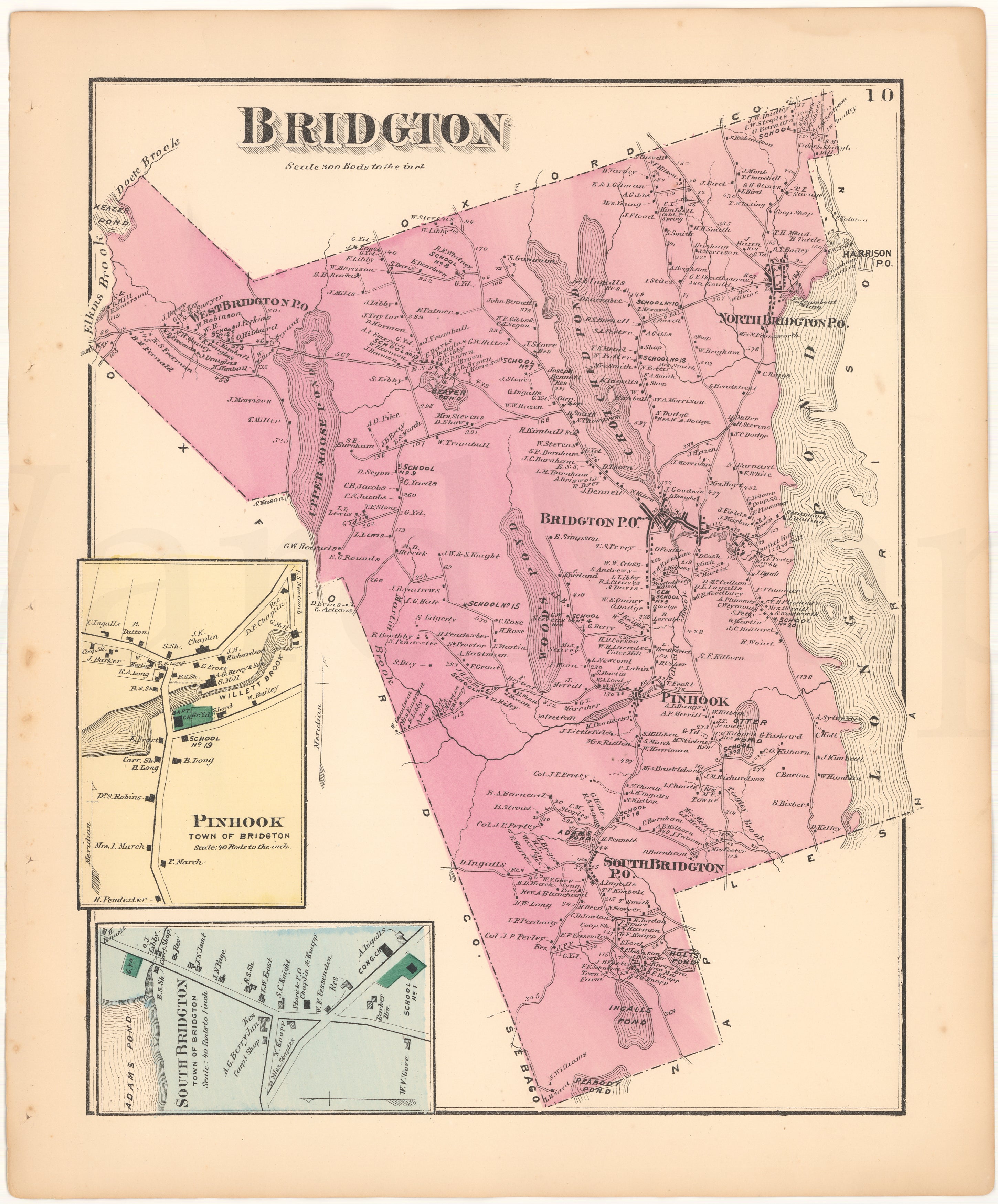 Bridgton, Maine 1871 WardMaps LLC