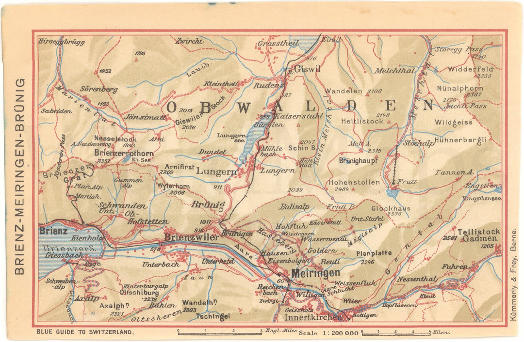 Brienz - Meiringen - Brunig Region, Switzerland 1948