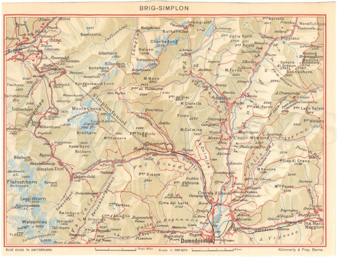 Brig - Simplon - Domodossola, Switzerland 1948