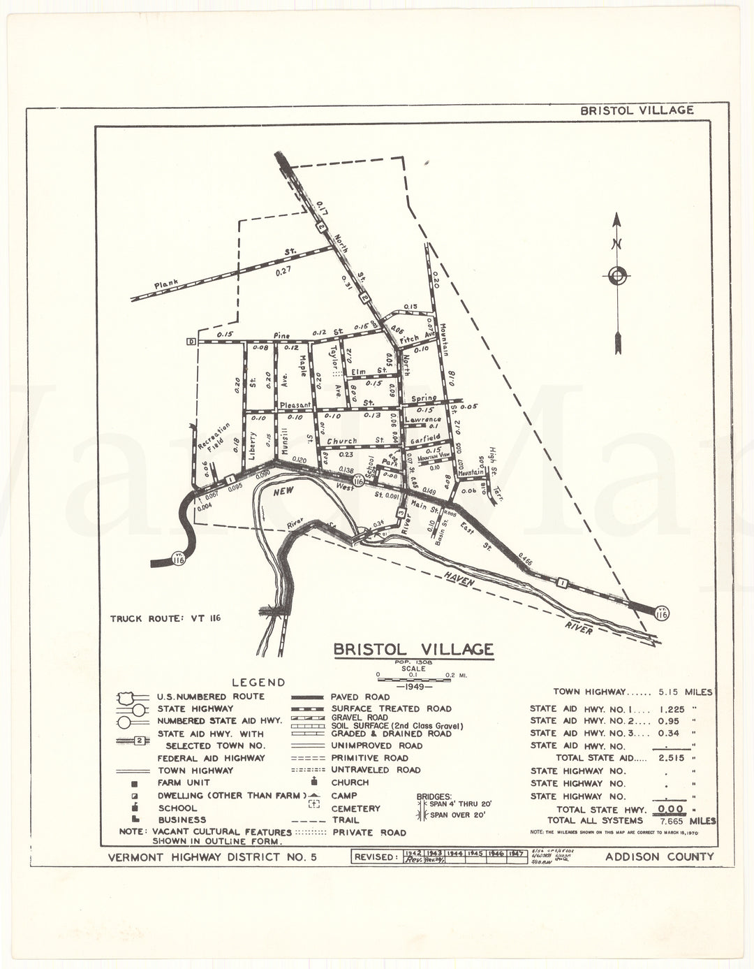 Bristol, Vermont 1970: Village