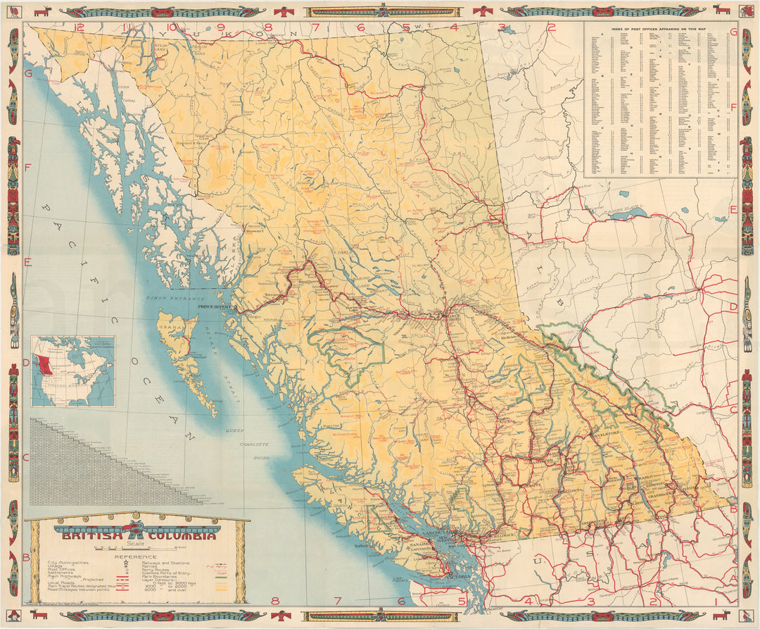 British Columbia, Canada Circa Mid-20th Century