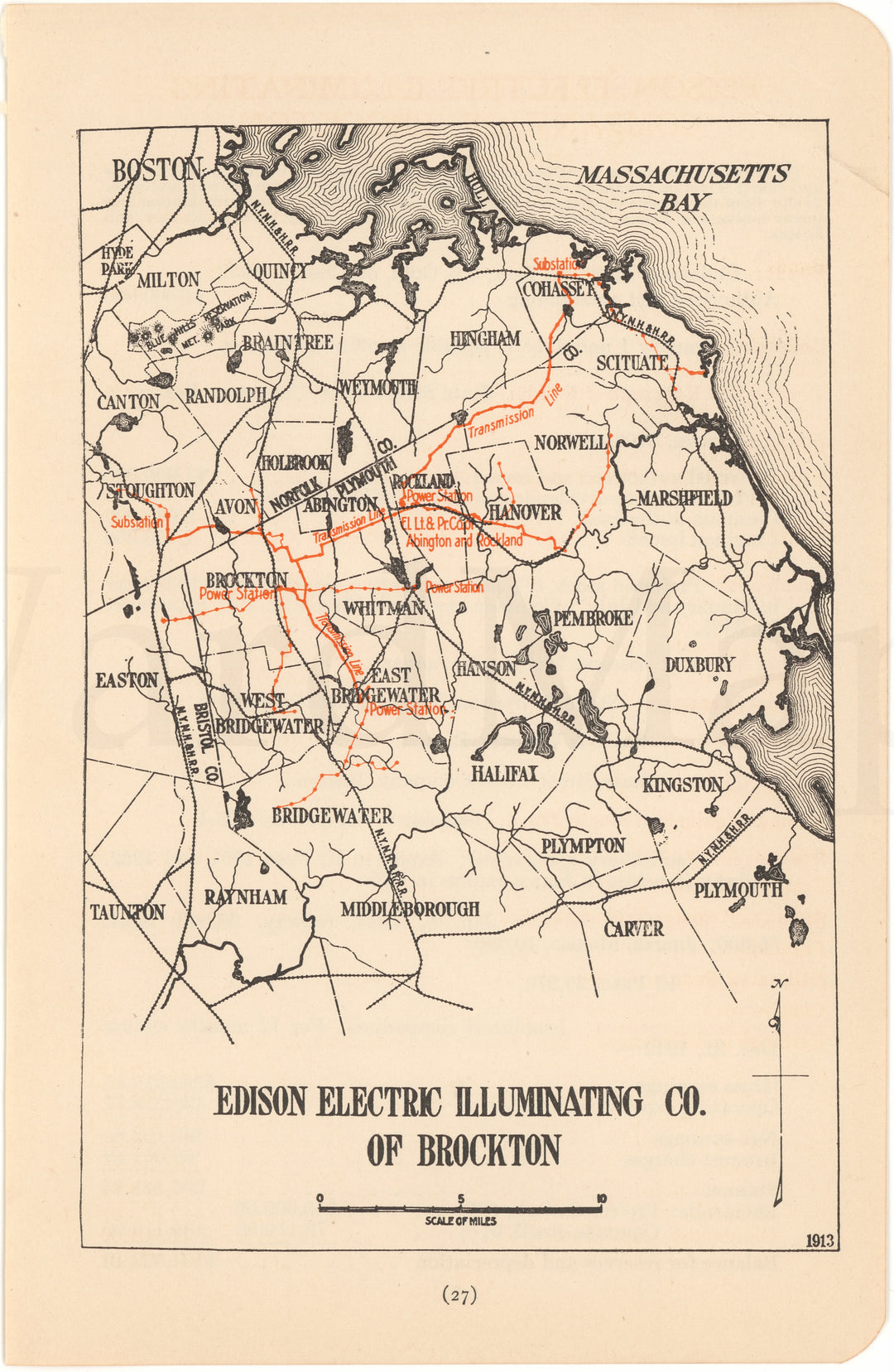Edison Electric Illuminating Company of Brockton, Massachusetts 1913