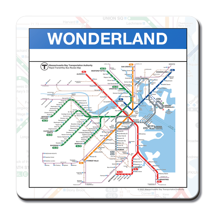 MBTA Wonderland Blue Line Station Coaster