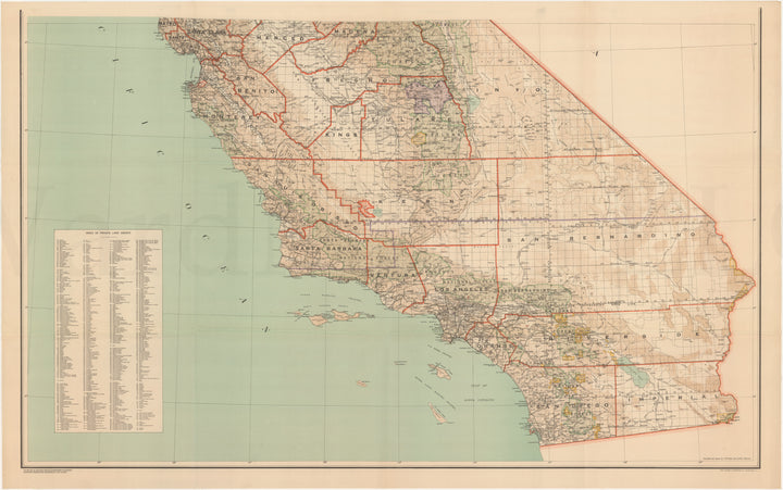 California 1928 (Two-Part Map)