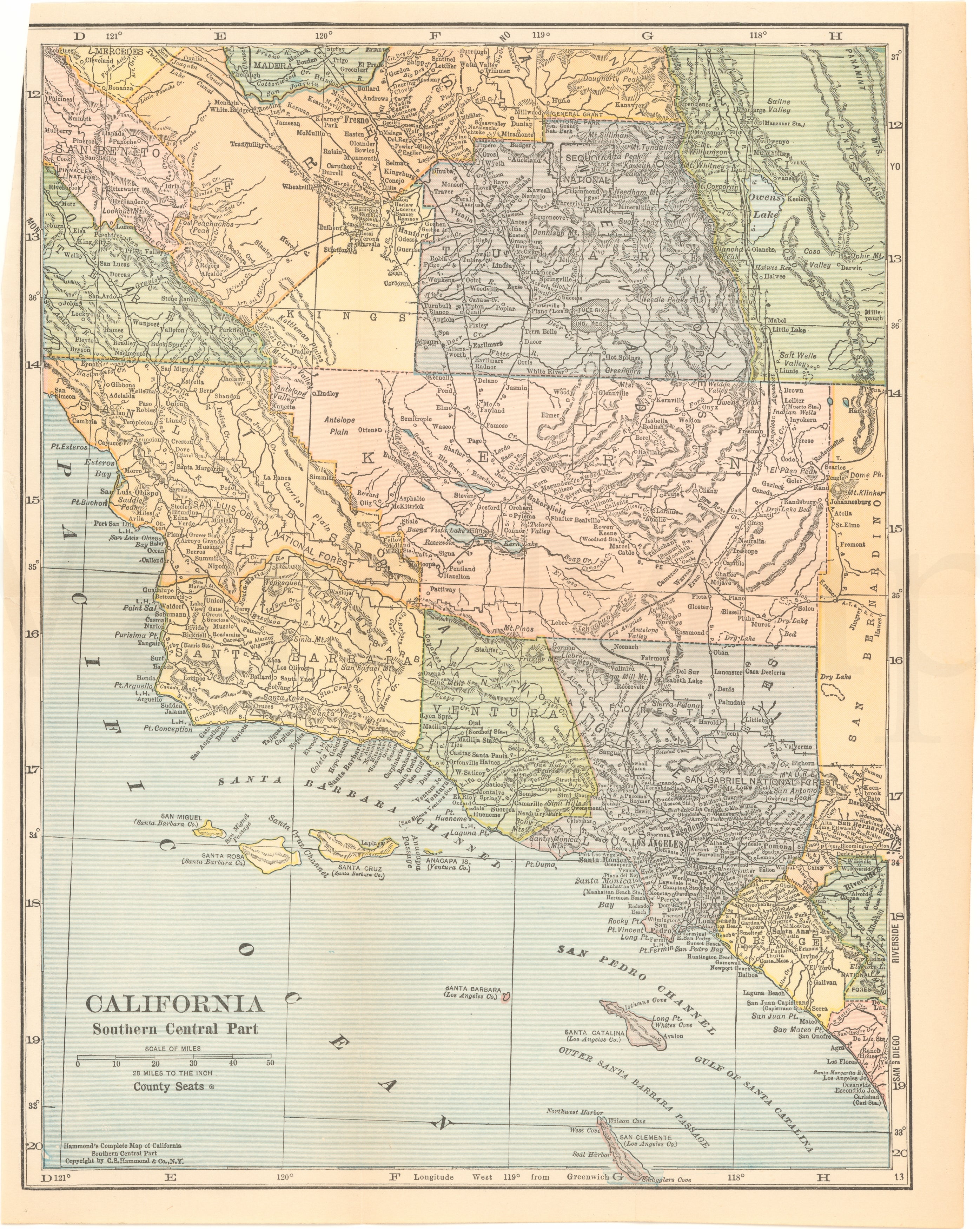 絵画 SOUTHERN CALIFORNIA ARTERIAL MAP Southern California Wall Map by Thomas Brothers Maps - MapSales