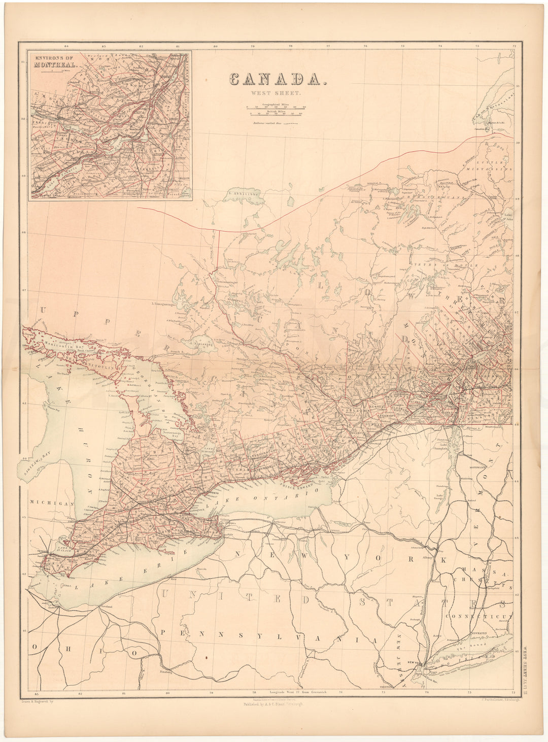 Canada 1857: Western Part