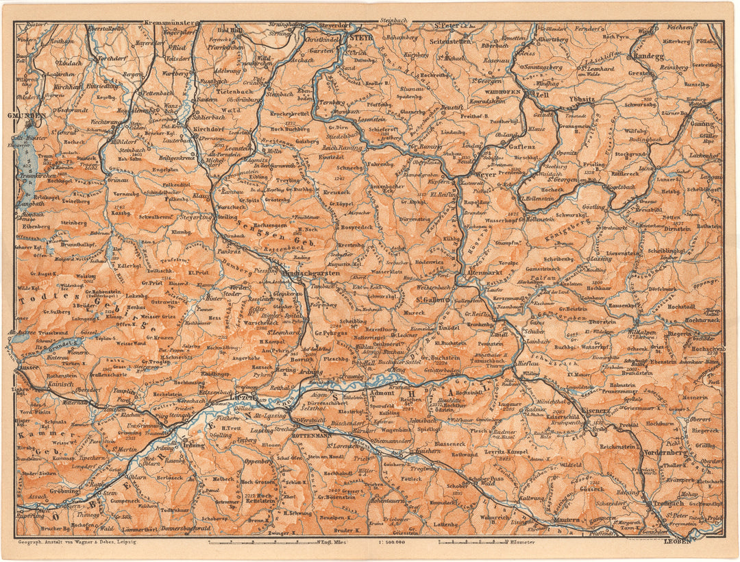 Central Austria (Windischgarsten Region) 1911 (E. Alps)