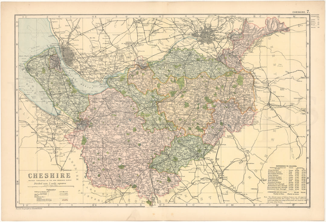 Cheshire County, England 1899