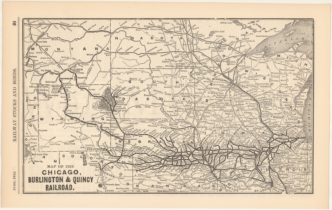 Chicago, Burlington & Quincy Railroad 1912