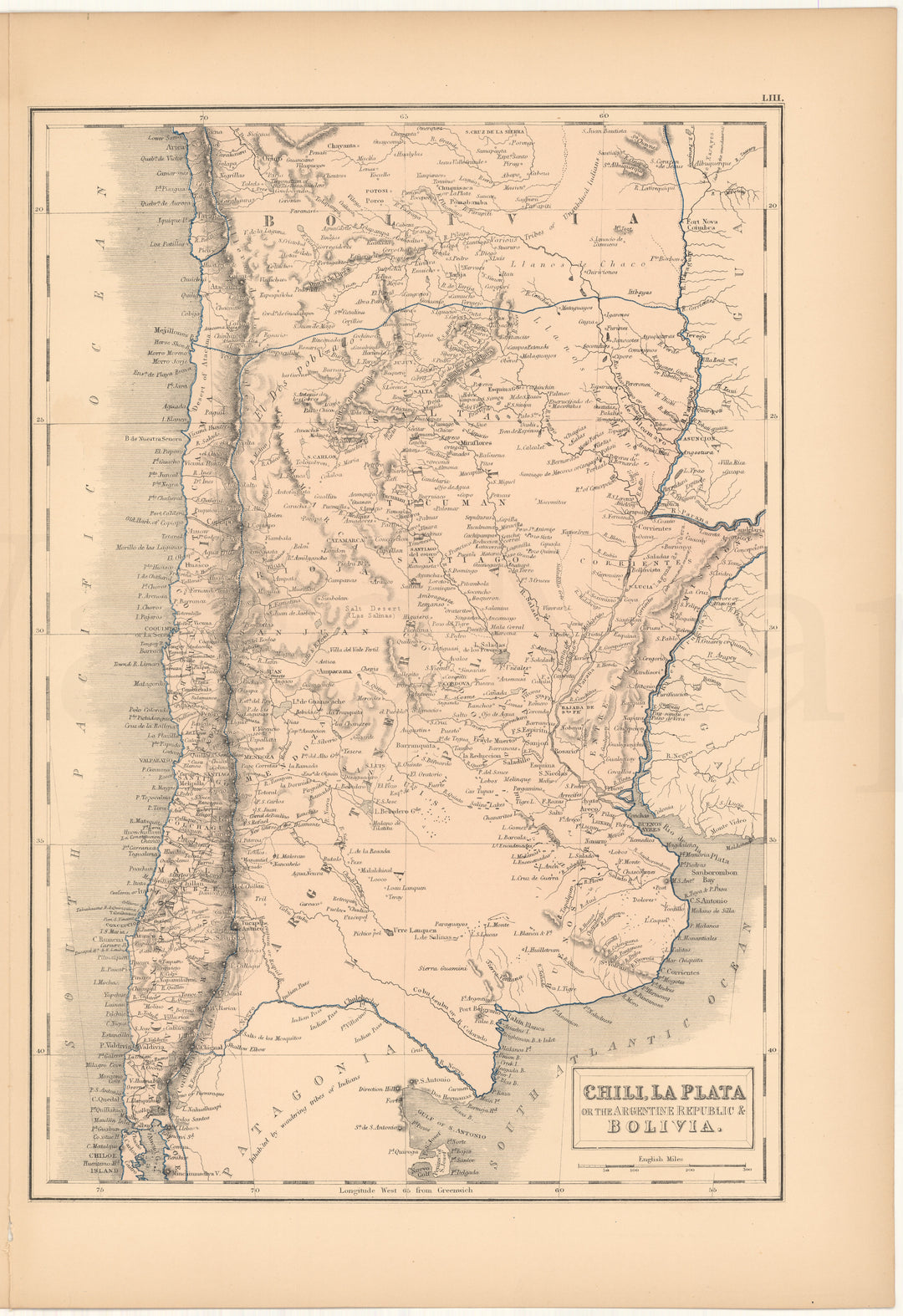 Argentina, Chile and Bolivia 1857