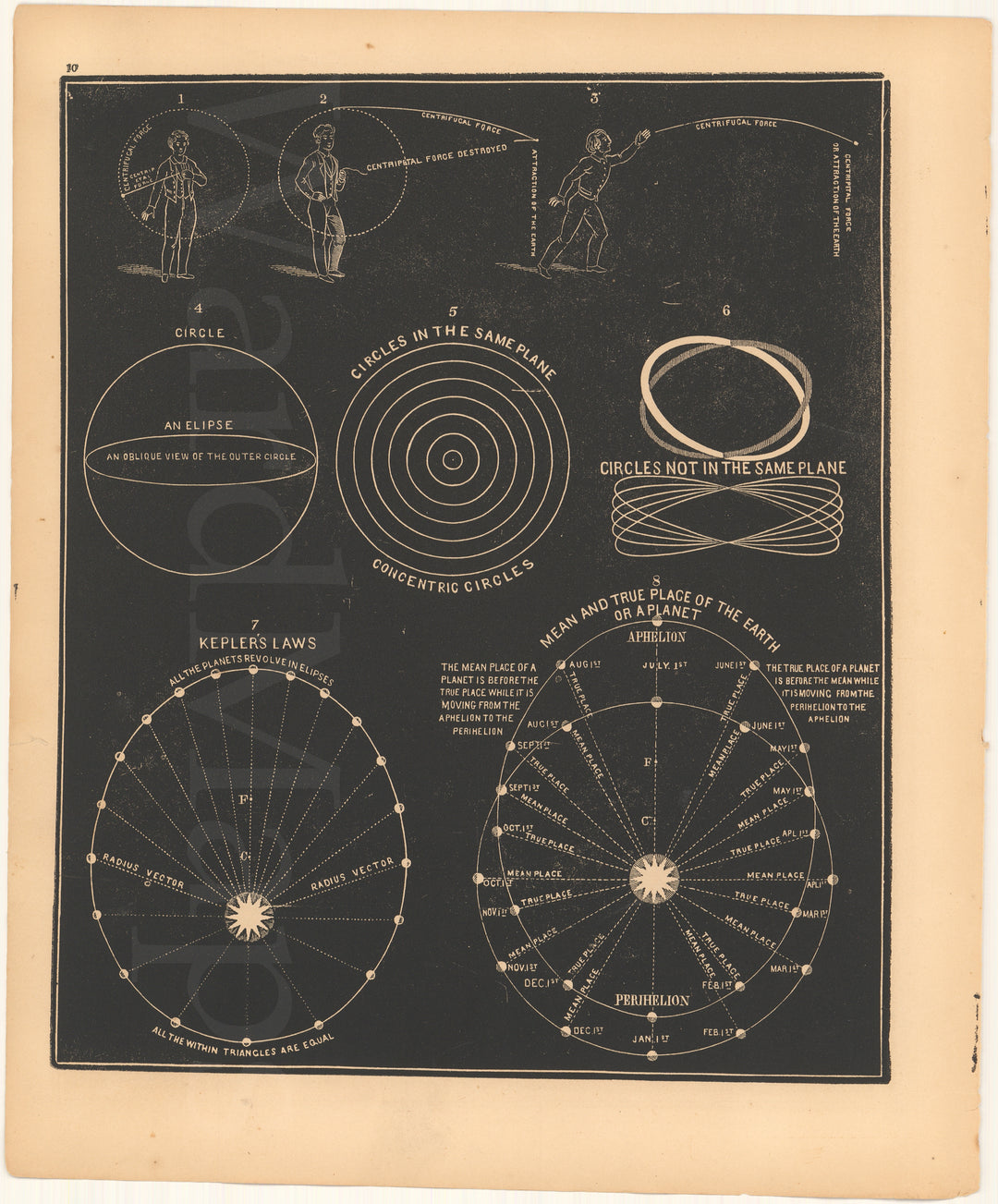 Planetary Orbits and Gravitational Forces 1851