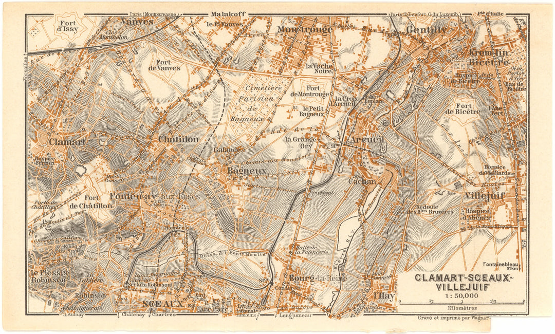 Paris, France 1937: Southern Suburbs Clamart-Sceaux-Villejuif