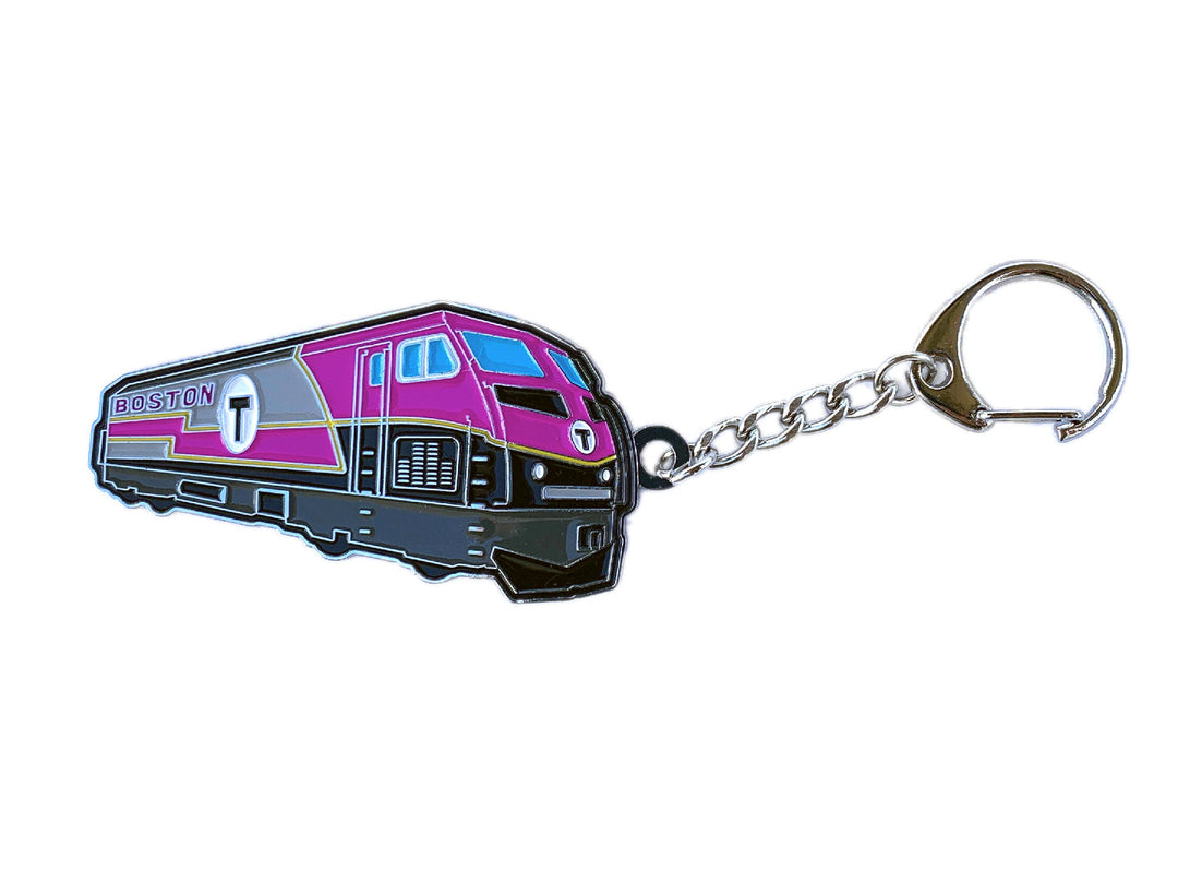 MBTA Commuter Rail Locomotive Key Chain