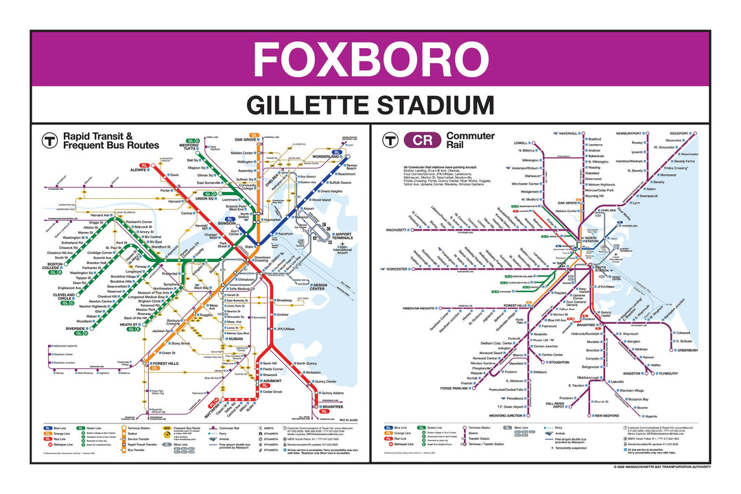 Boston MBTA Commuter Rail Station Panel Prints