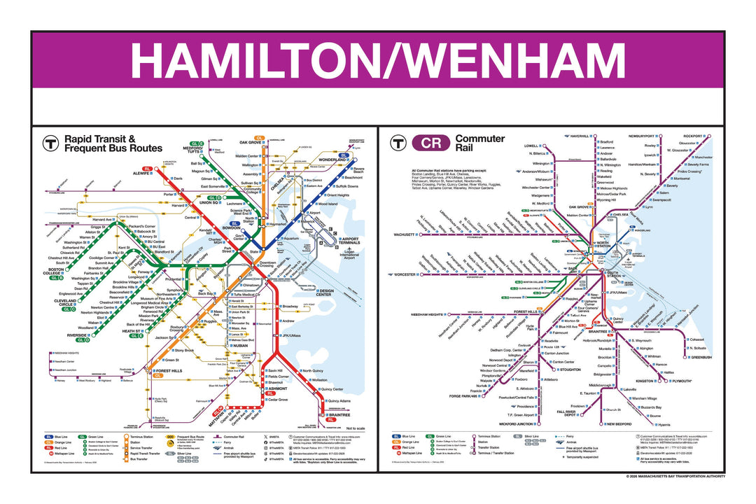 Boston MBTA Commuter Rail Station Panel Prints