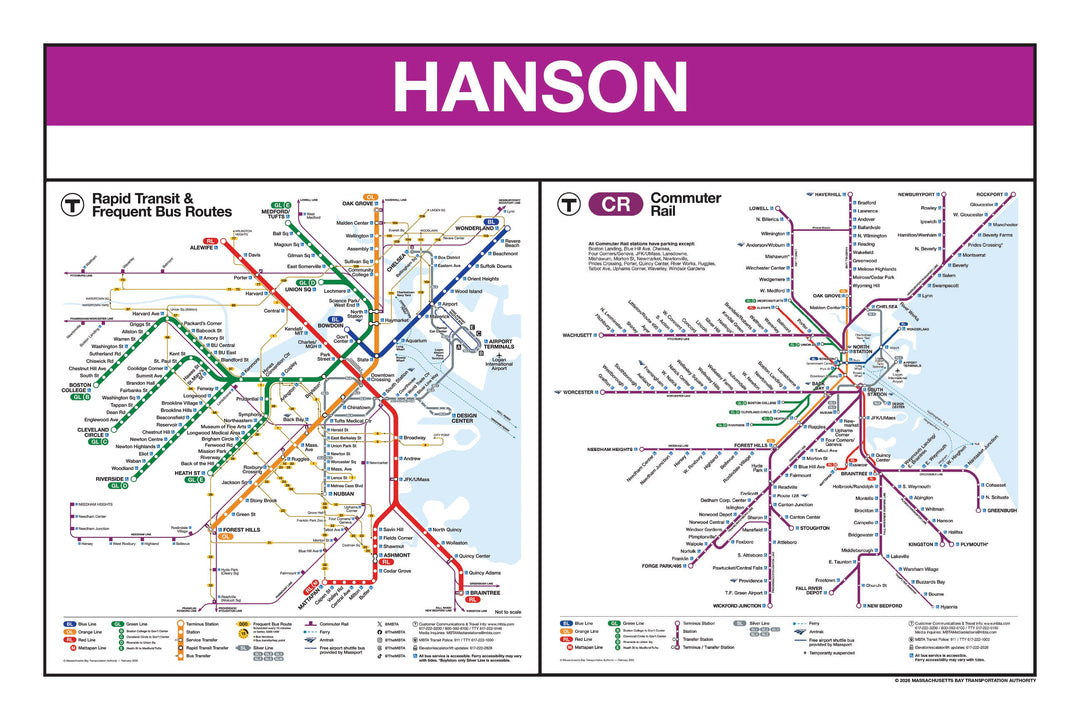 Boston MBTA Commuter Rail Station Panel Prints