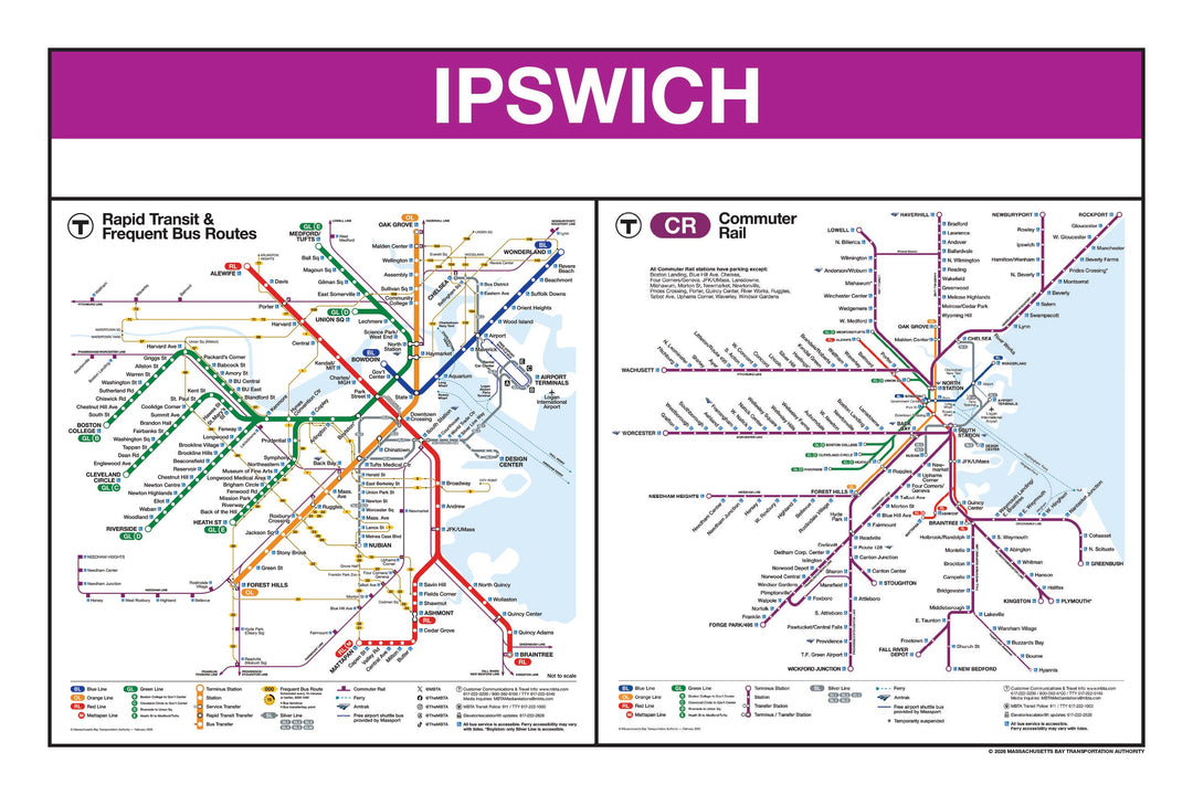 Boston MBTA Commuter Rail Station Panel Prints