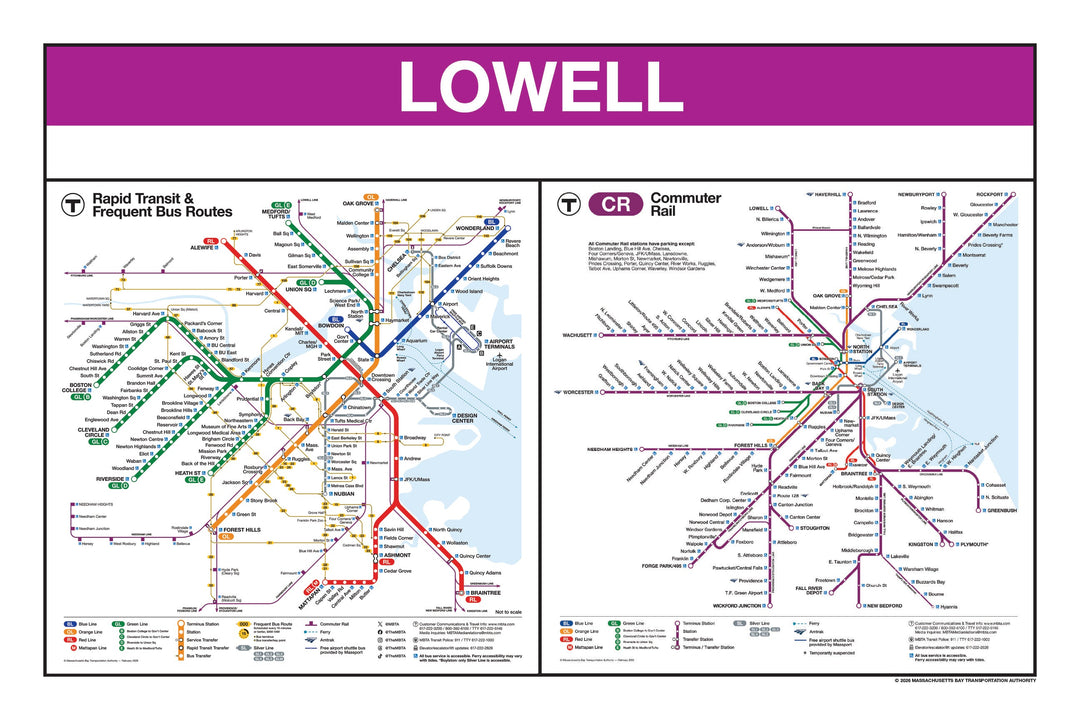 Boston MBTA Commuter Rail Station Panel Prints