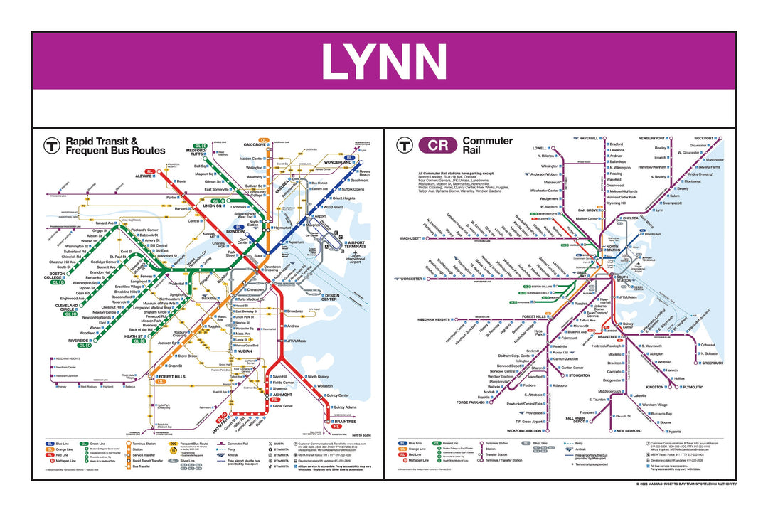 Boston MBTA Commuter Rail Station Panel Prints