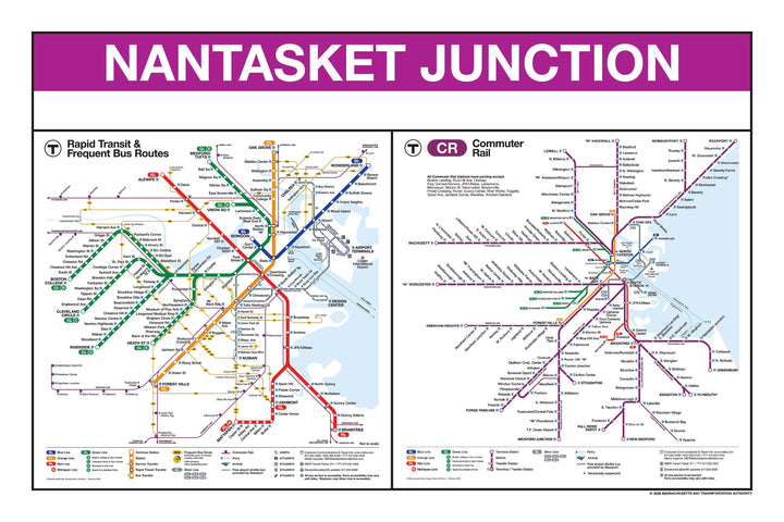 Boston MBTA Commuter Rail Station Panel Prints