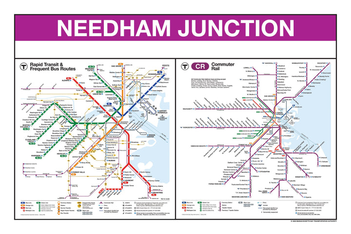 Boston MBTA Commuter Rail Station Panel Prints