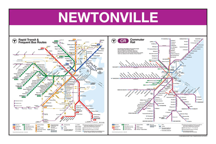 Boston MBTA Commuter Rail Station Panel Prints