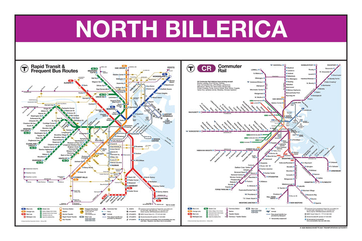 Boston MBTA Commuter Rail Station Panel Prints