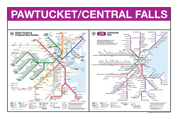Boston MBTA Commuter Rail Station Panel Prints