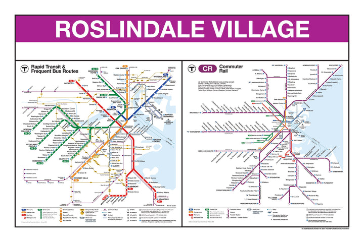 Boston MBTA Commuter Rail Station Panel Prints