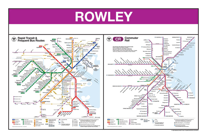 Boston MBTA Commuter Rail Station Panel Prints