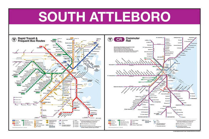 Boston MBTA Commuter Rail Station Panel Prints
