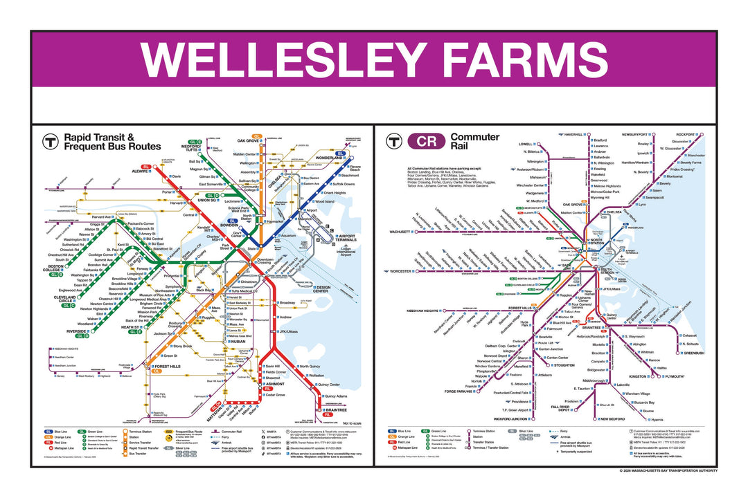 Boston MBTA Commuter Rail Station Panel Prints