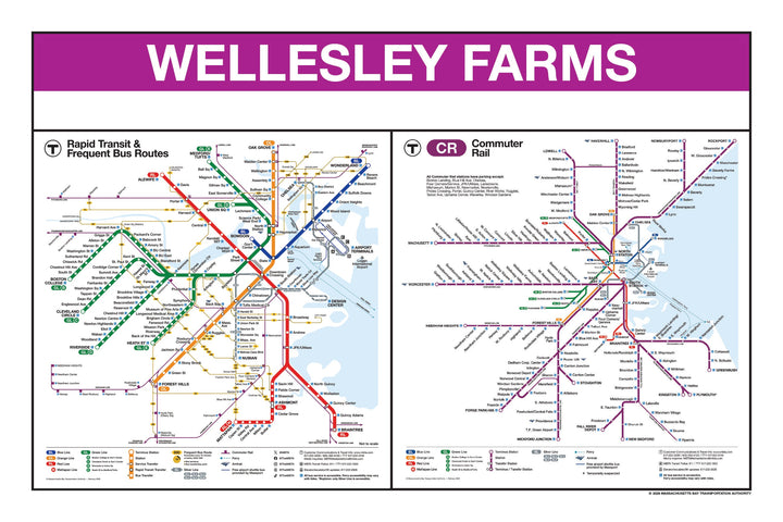 Boston MBTA Commuter Rail Station Panel Prints