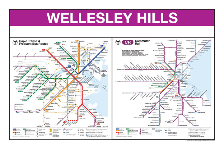 Boston MBTA Commuter Rail Station Panel Prints