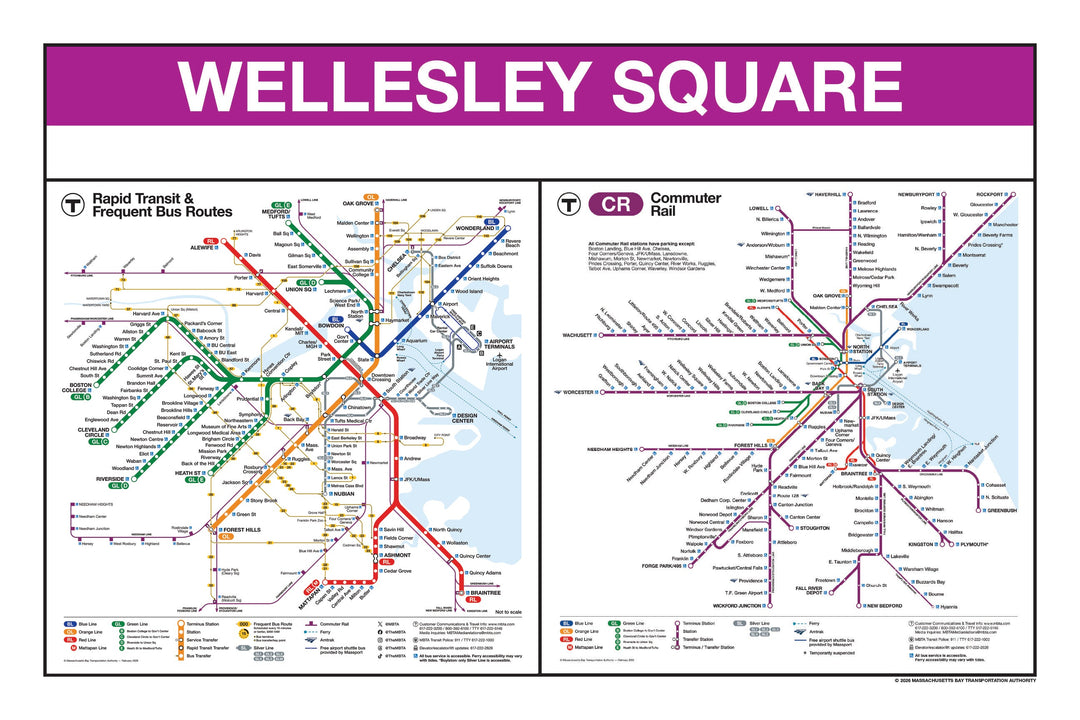Boston MBTA Commuter Rail Station Panel Prints