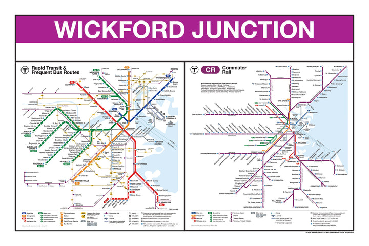 Boston MBTA Commuter Rail Station Panel Prints