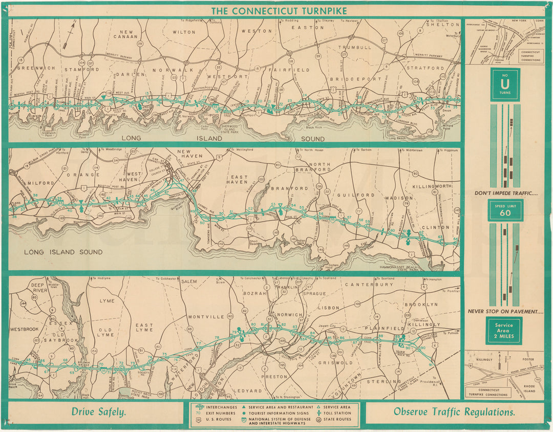 Connecticut Turnpike Circa 1960s