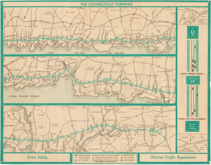 Connecticut Turnpike Circa 1960s