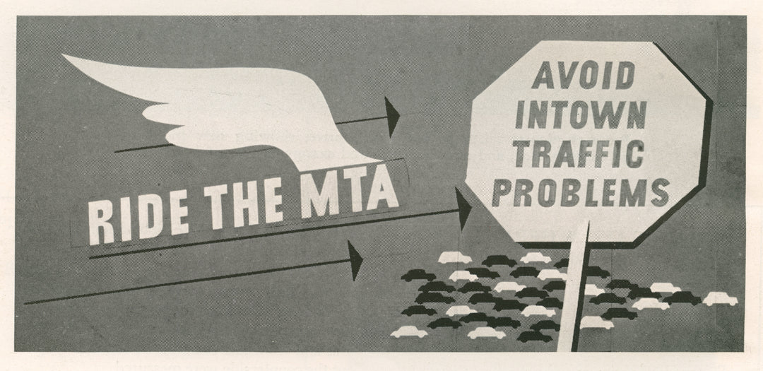MTA (Boston, Massachusetts) "Ride the MTA" Ad Circa 1950s