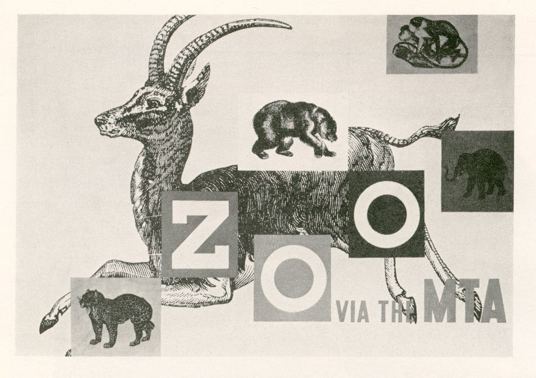 Vintage Boston MTA Advertisemet: Zoo via the MTA