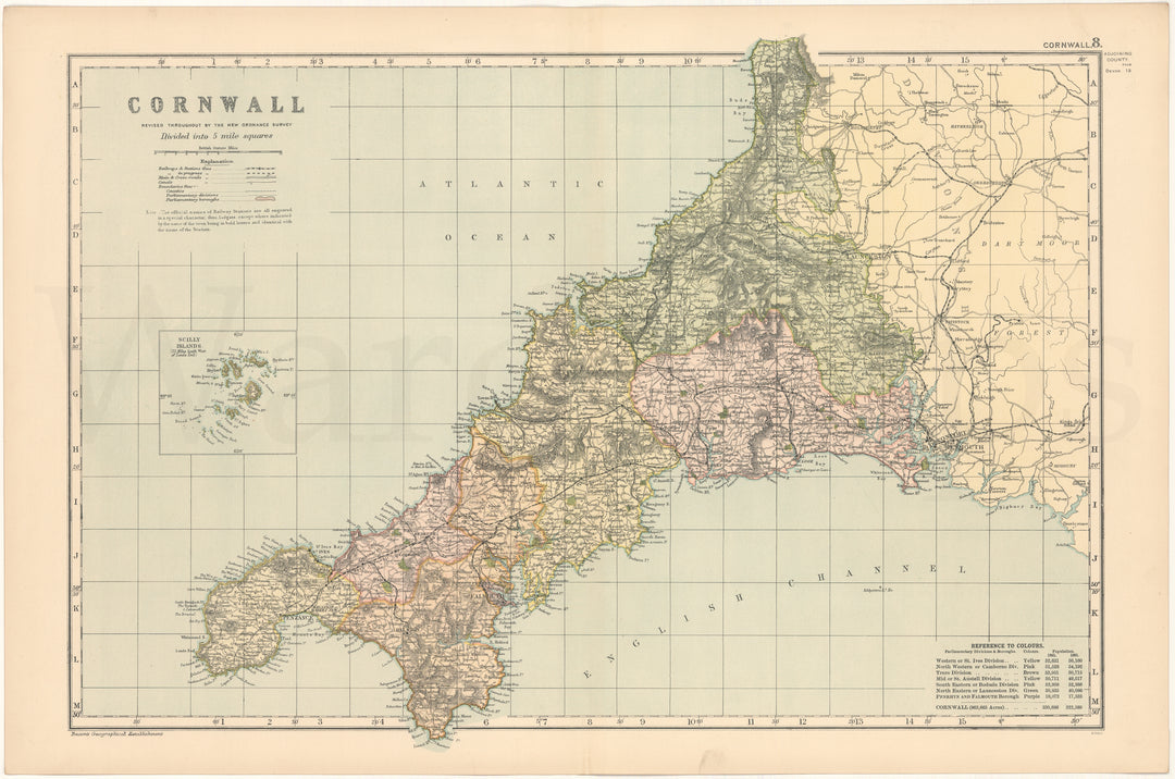 Cornwall County, England 1899