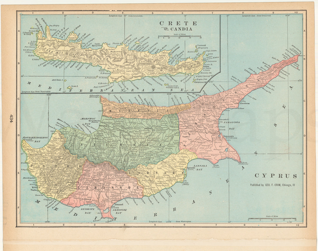 Crete (Greece) and Cyprus 1903