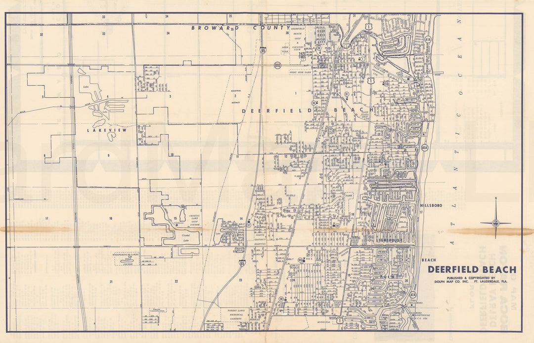 Deerfield Beach, Florida Circa Mid-20th Century