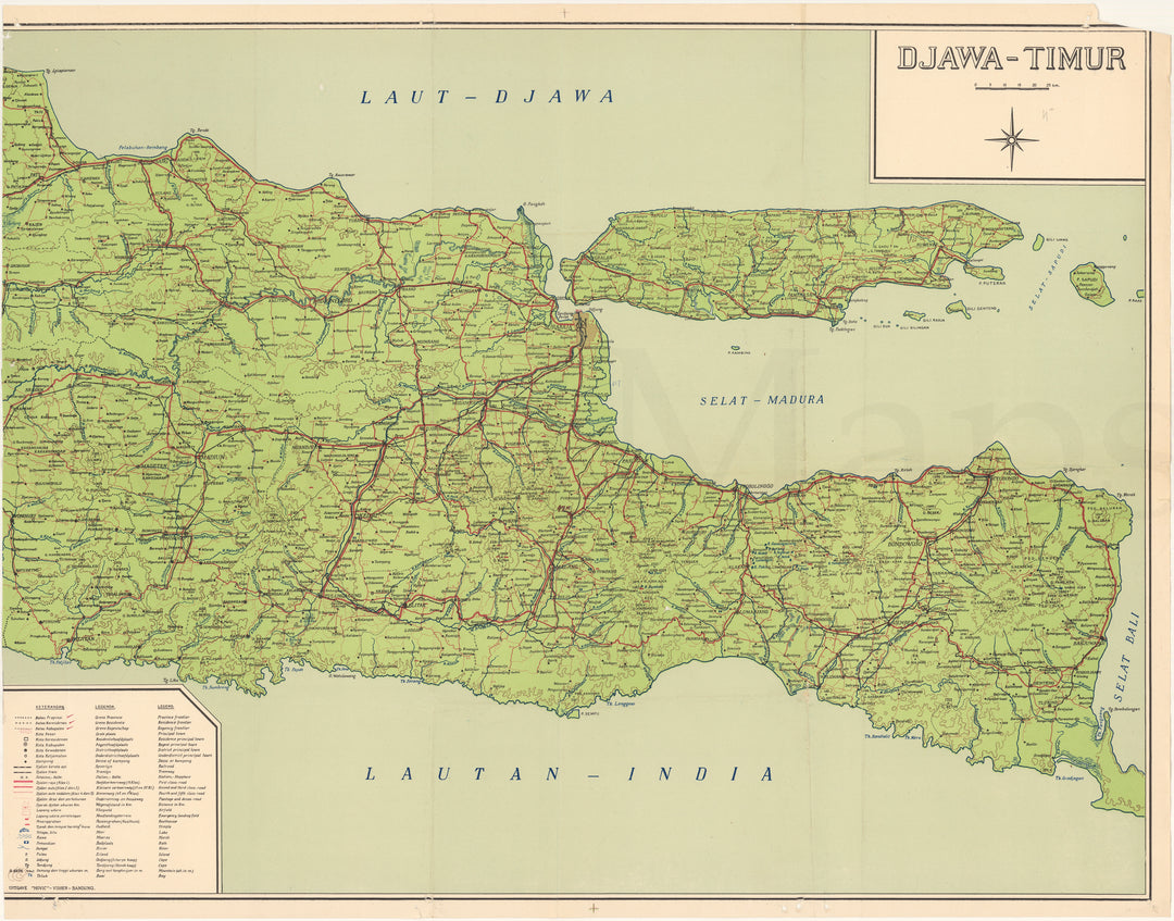 Java, Indonesia Circa 1950s: Eastern Portion