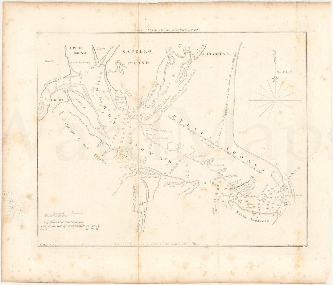 Doboy Sound and Sapelo Island, Georgia 1854