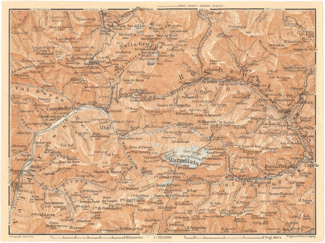 Dolomites, Italy 1929: Marmolada Region